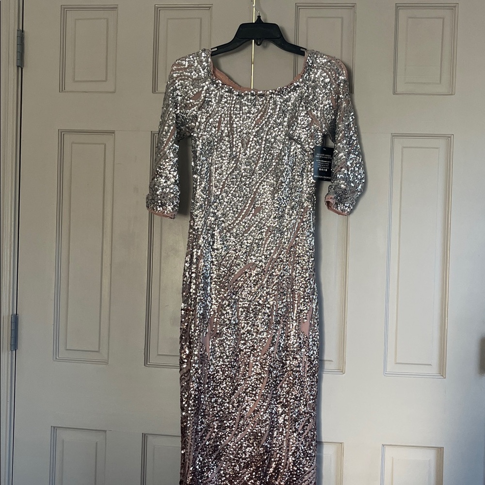 Silver Sequin Dress
